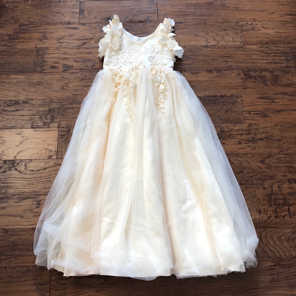 Girls Ivory Gown